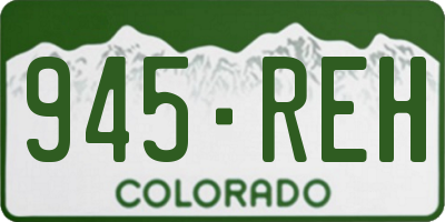 CO license plate 945REH