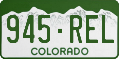 CO license plate 945REL
