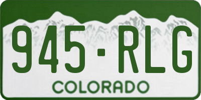 CO license plate 945RLG