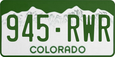 CO license plate 945RWR