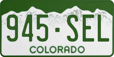 CO license plate 945SEL