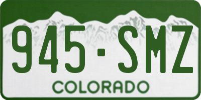 CO license plate 945SMZ