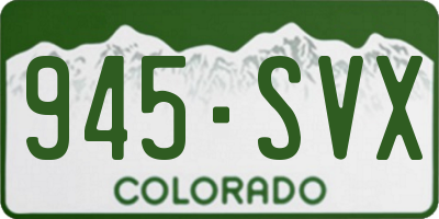 CO license plate 945SVX
