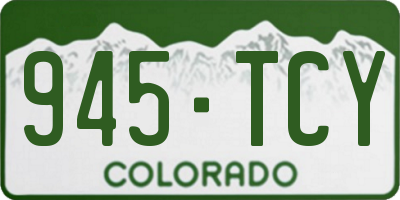 CO license plate 945TCY
