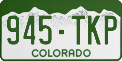 CO license plate 945TKP