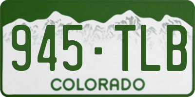 CO license plate 945TLB