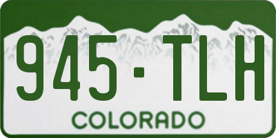 CO license plate 945TLH