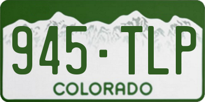 CO license plate 945TLP