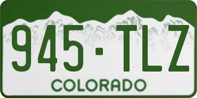 CO license plate 945TLZ