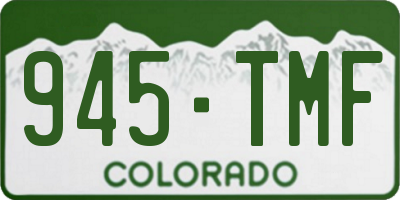 CO license plate 945TMF
