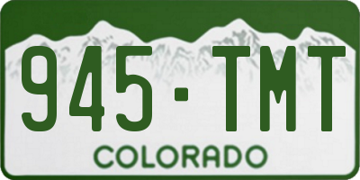 CO license plate 945TMT
