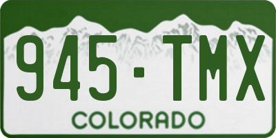 CO license plate 945TMX