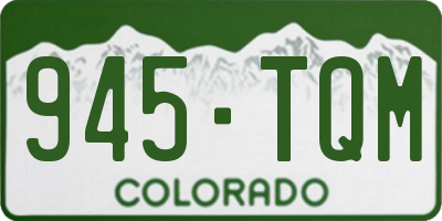 CO license plate 945TQM
