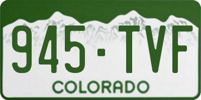 CO license plate 945TVF