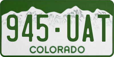 CO license plate 945UAT