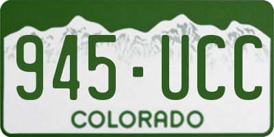 CO license plate 945UCC