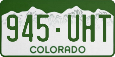 CO license plate 945UHT