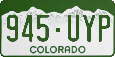 CO license plate 945UYP