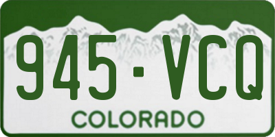 CO license plate 945VCQ