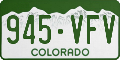 CO license plate 945VFV