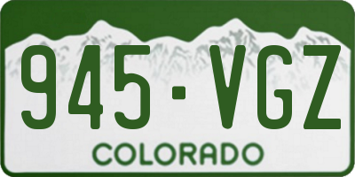 CO license plate 945VGZ