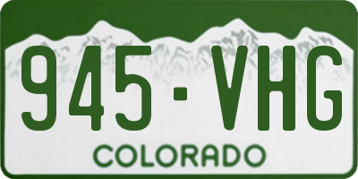 CO license plate 945VHG