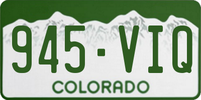 CO license plate 945VIQ