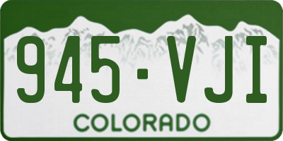 CO license plate 945VJI