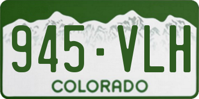 CO license plate 945VLH