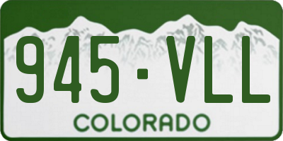 CO license plate 945VLL