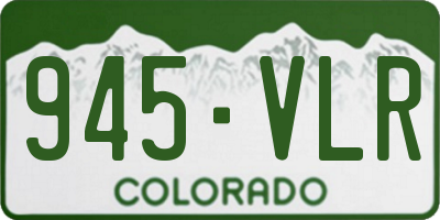 CO license plate 945VLR