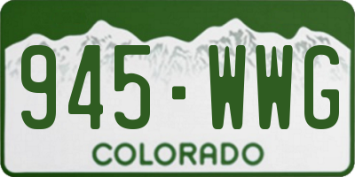 CO license plate 945WWG
