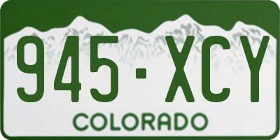 CO license plate 945XCY