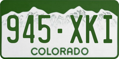 CO license plate 945XKI
