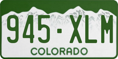 CO license plate 945XLM