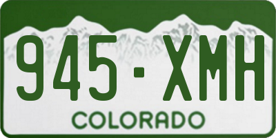 CO license plate 945XMH