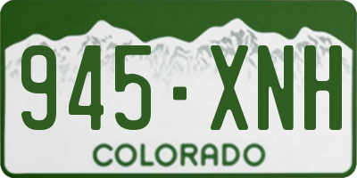 CO license plate 945XNH