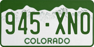 CO license plate 945XNO