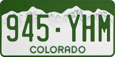 CO license plate 945YHM
