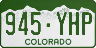 CO license plate 945YHP