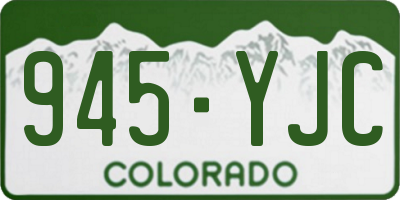 CO license plate 945YJC