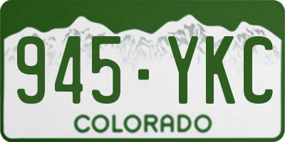 CO license plate 945YKC
