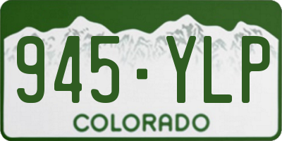 CO license plate 945YLP