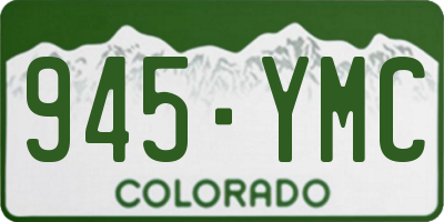 CO license plate 945YMC