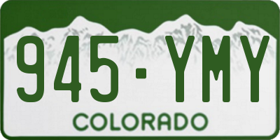 CO license plate 945YMY