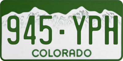 CO license plate 945YPH
