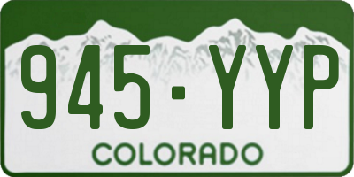 CO license plate 945YYP