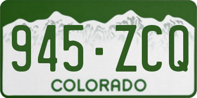 CO license plate 945ZCQ