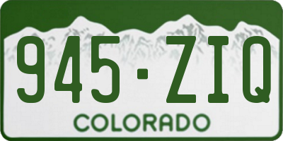 CO license plate 945ZIQ