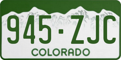 CO license plate 945ZJC